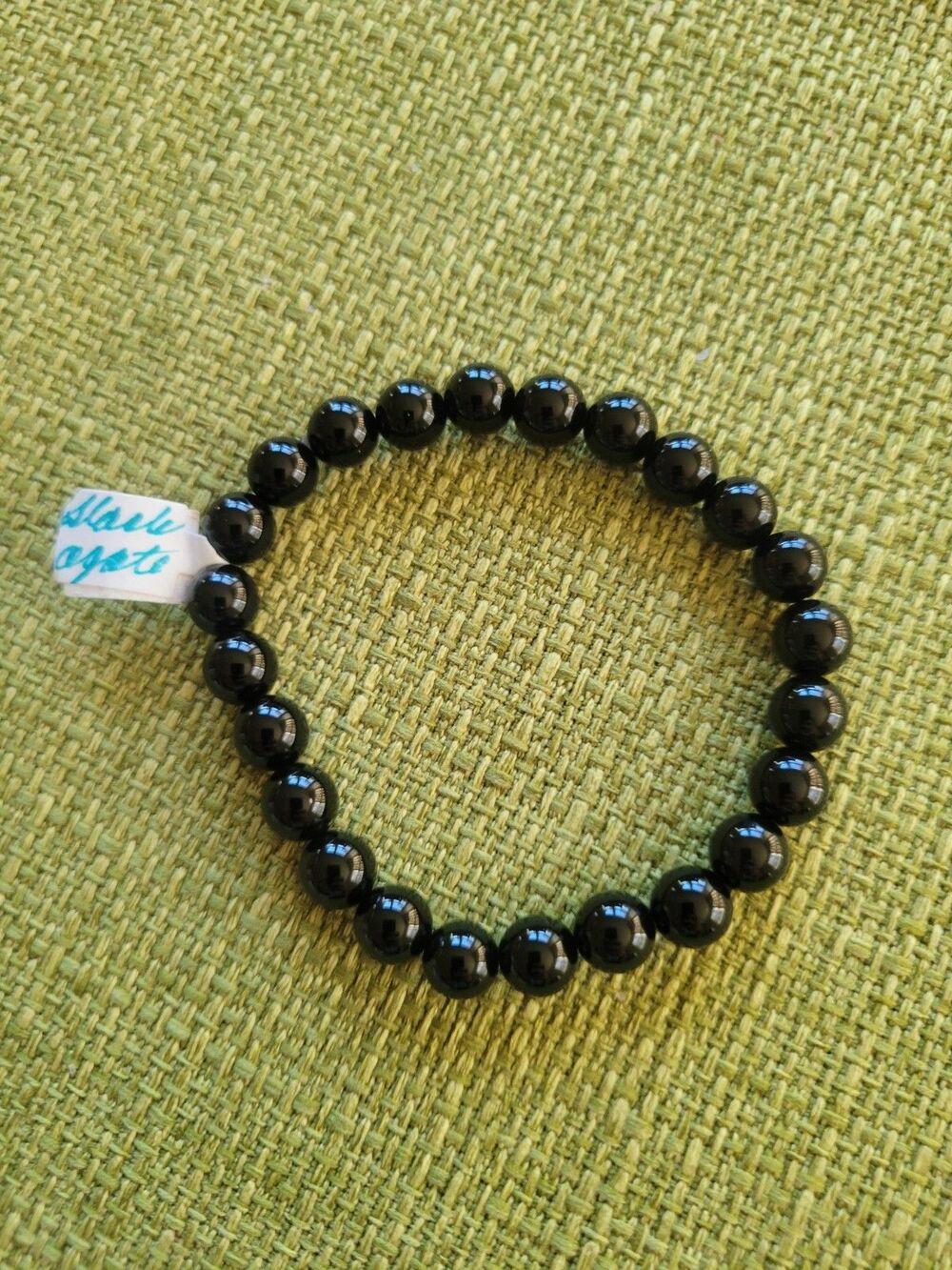 Healing Handmade Black Agate Crystal  Bracelet